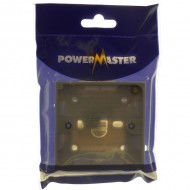 Powermaster 1 Gang 16mm Surface Pattress Box | 1435-12
