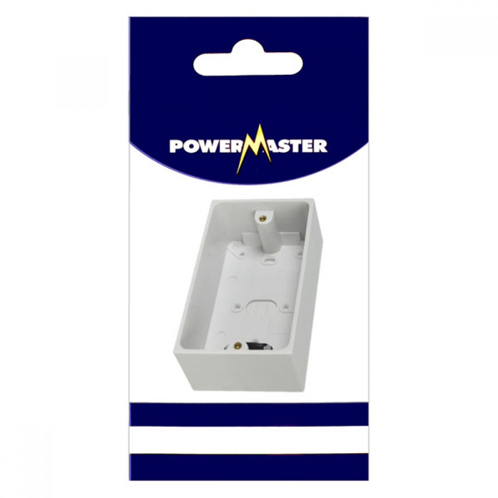 Powermaster 2 Gang 47mm Surface Pattress Box | 1523-16