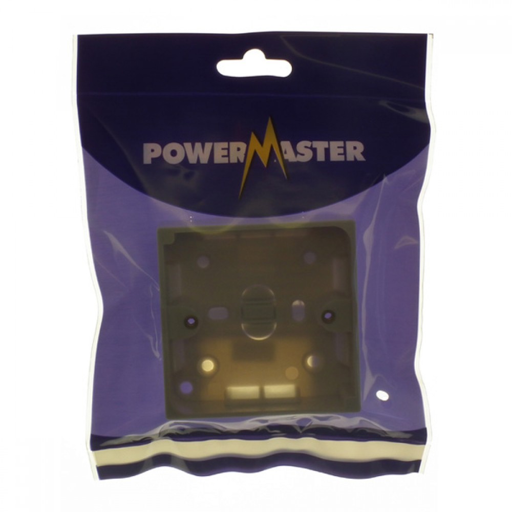 Powermaster 1 Gang 25mm Surface Pattress Box | 1434-22