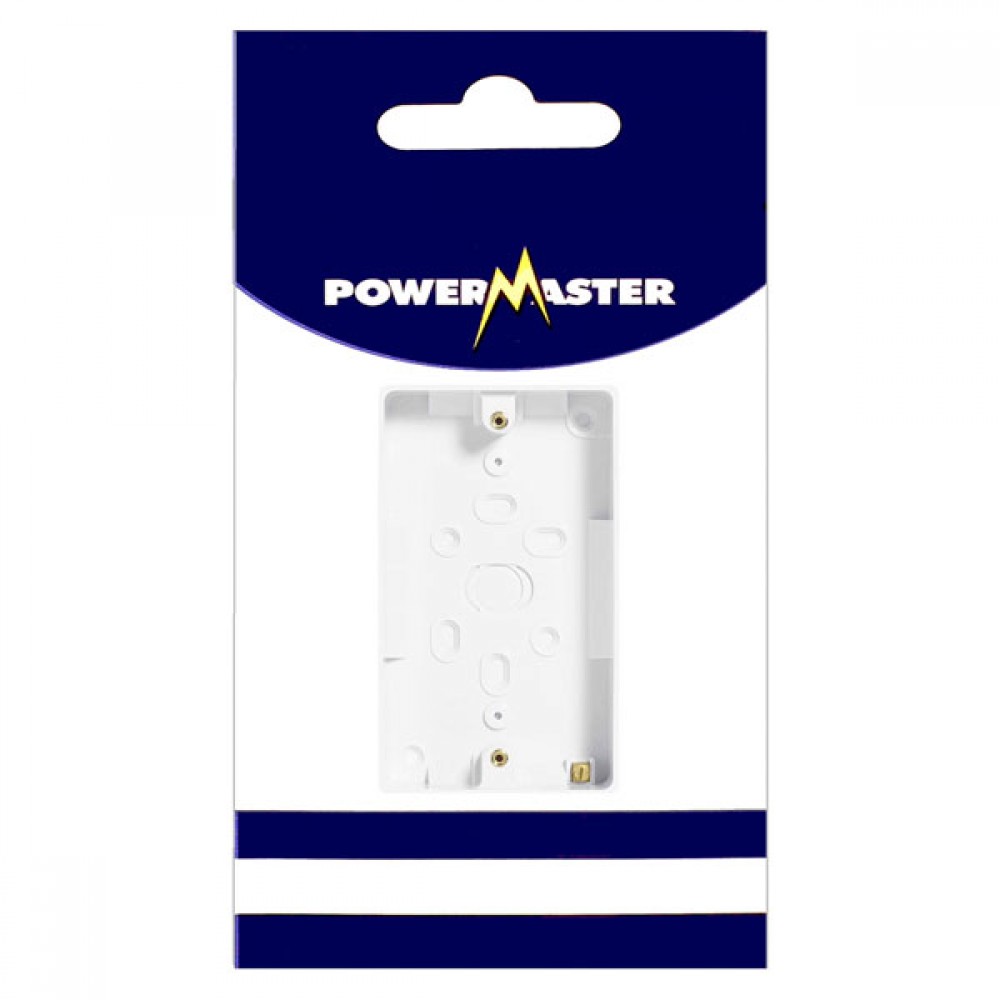Powermaster 2 Gang 25mm Surface Pattress Box | 1434-24