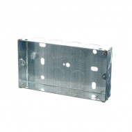 Powermaster 2 Gang 25mm Flush Metal Box | 1523-20