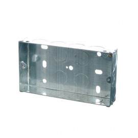 Powermaster 2 Gang 25mm Flush Metal Box | 1523-20