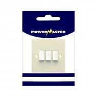 Powermaster 3 Gang 2 Way Light Switch | 1434-04