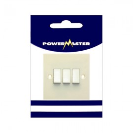 Powermaster 3 Gang 2 Way Light Switch | 1434-04