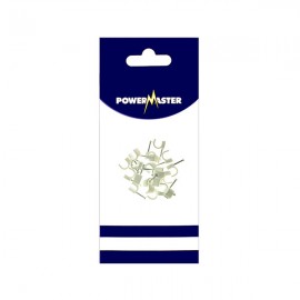 Powermaster 9mm Cable Clips White (20) | 1369-16