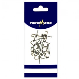 Powermaster Twin & Earth Cable Clips Grey (20) | 1797-06