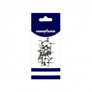 Powermaster 2sq Twin & Earth Cable Clips Grey (20) | 1797-08
