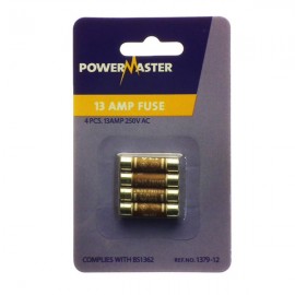 Powermaster 13amp Plug Fuse Pack of 4 | 1379-12