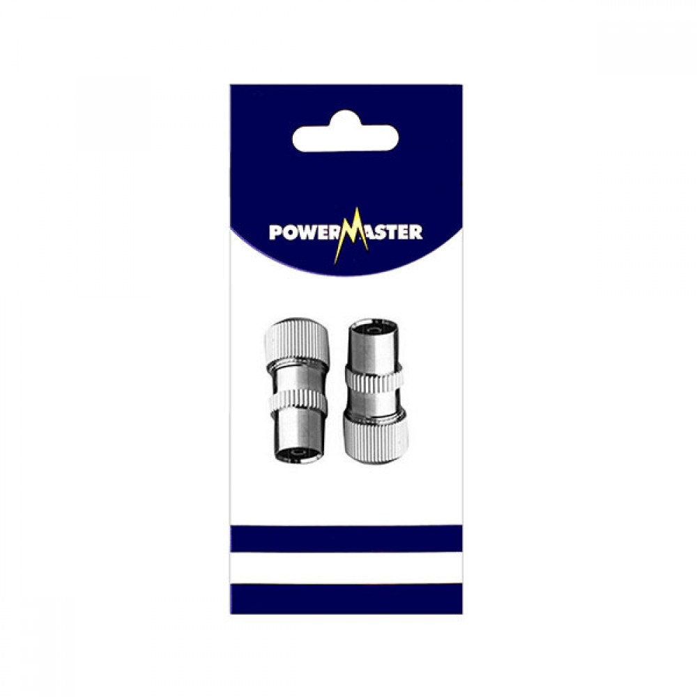 Powermaster Coaxial Metal TV Plug (2) | 1521-08