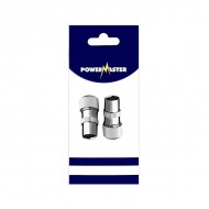 Powermaster Coaxial Metal TV Plug (2) | 1521-08