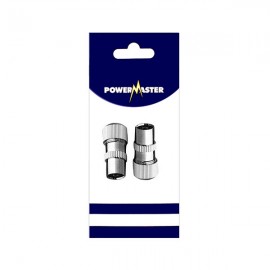 Powermaster Coaxial Metal TV Plug (2) | 1521-08