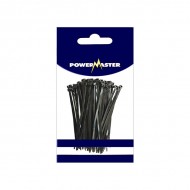 Powermaster Cable Ties 300 x 4.8mm Black (100) | 1411-16