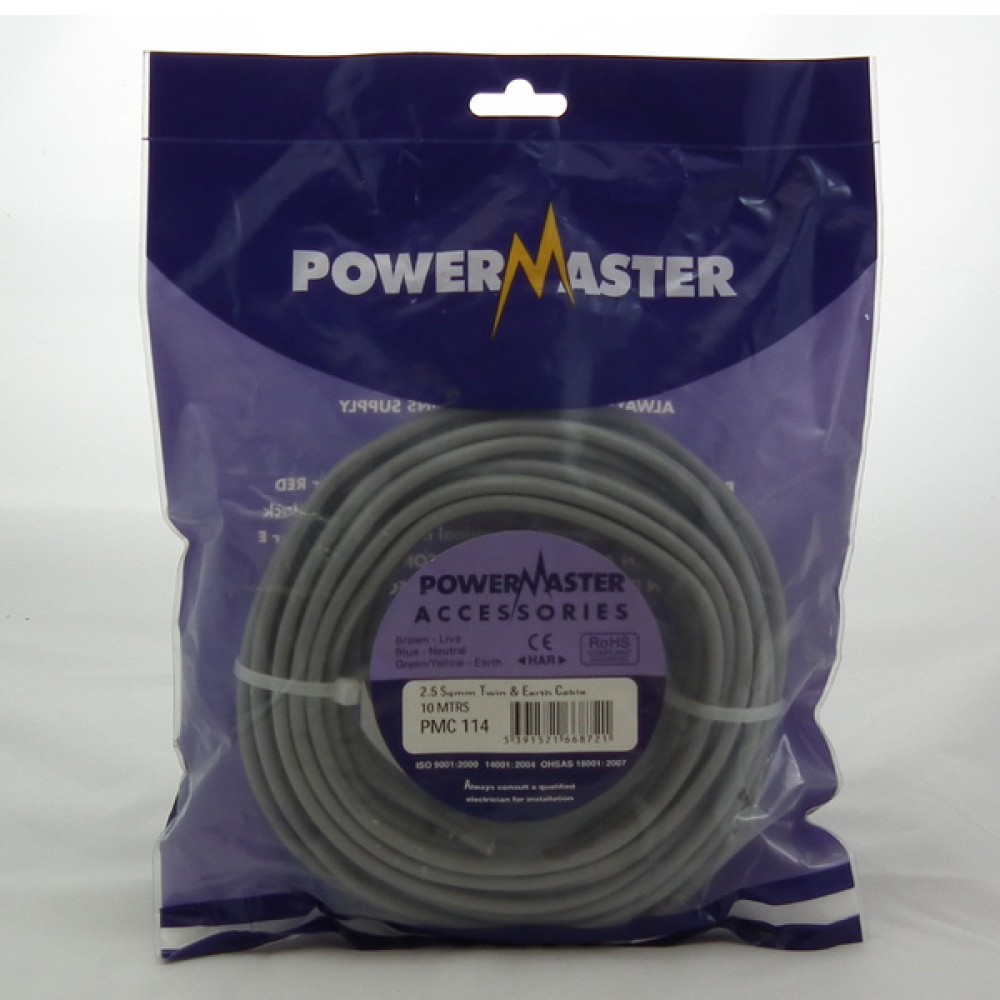 Powermaster 2.5sq 10m Twin & Earth Cable | 1764-38