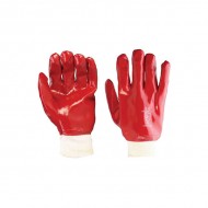 Fully Coated PVC Knitwrist Red | Choose Size
