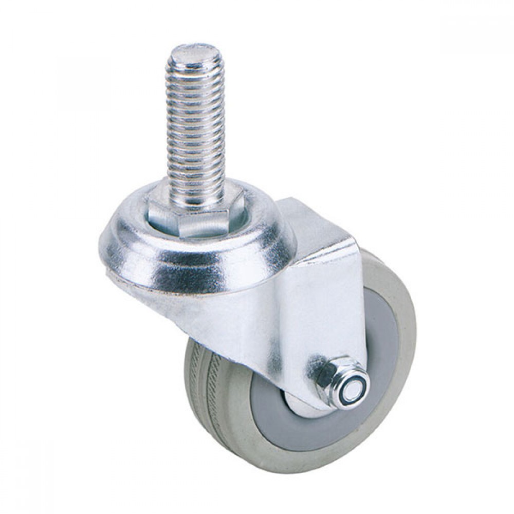 75mm Diameter Rubber Swivel Bolt Castor with 70kg Safe Working Load | 65475 