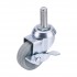 Swivel Bolt Fixing Rubber Castor with Brake 50mm Diameter 50kg | 65471