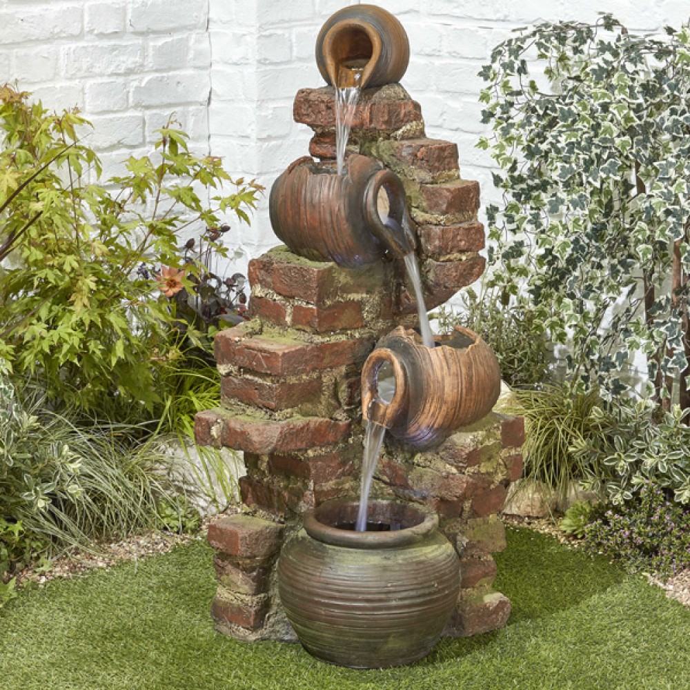 Flowing Jugs Water Fountain