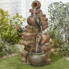 Flowing Jugs Water Fountain