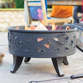 La Hacienda Diamond Deep Steel Fire Pit