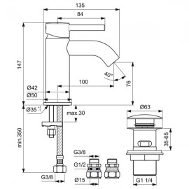 Ideal Standard Ceraline Mono Basin Mixer Tap