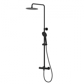 Aqualla Fuse Drench Shower Matt Black