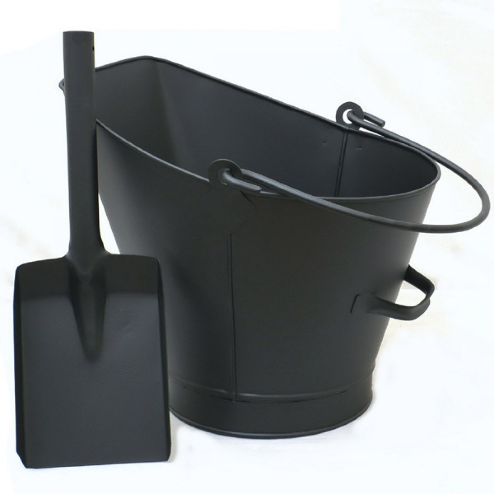 Castle Living Coal Bucket & Shovel Black|CL404777