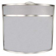 Castle Living Curved Spark Guard | Nickel | 25"/63cm