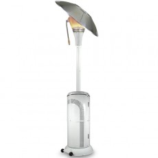 15kw Heat Focus Gas Patio Heater | Powder Coated | White