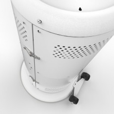 15kw Heat Focus Gas Patio Heater | Powder Coated | White