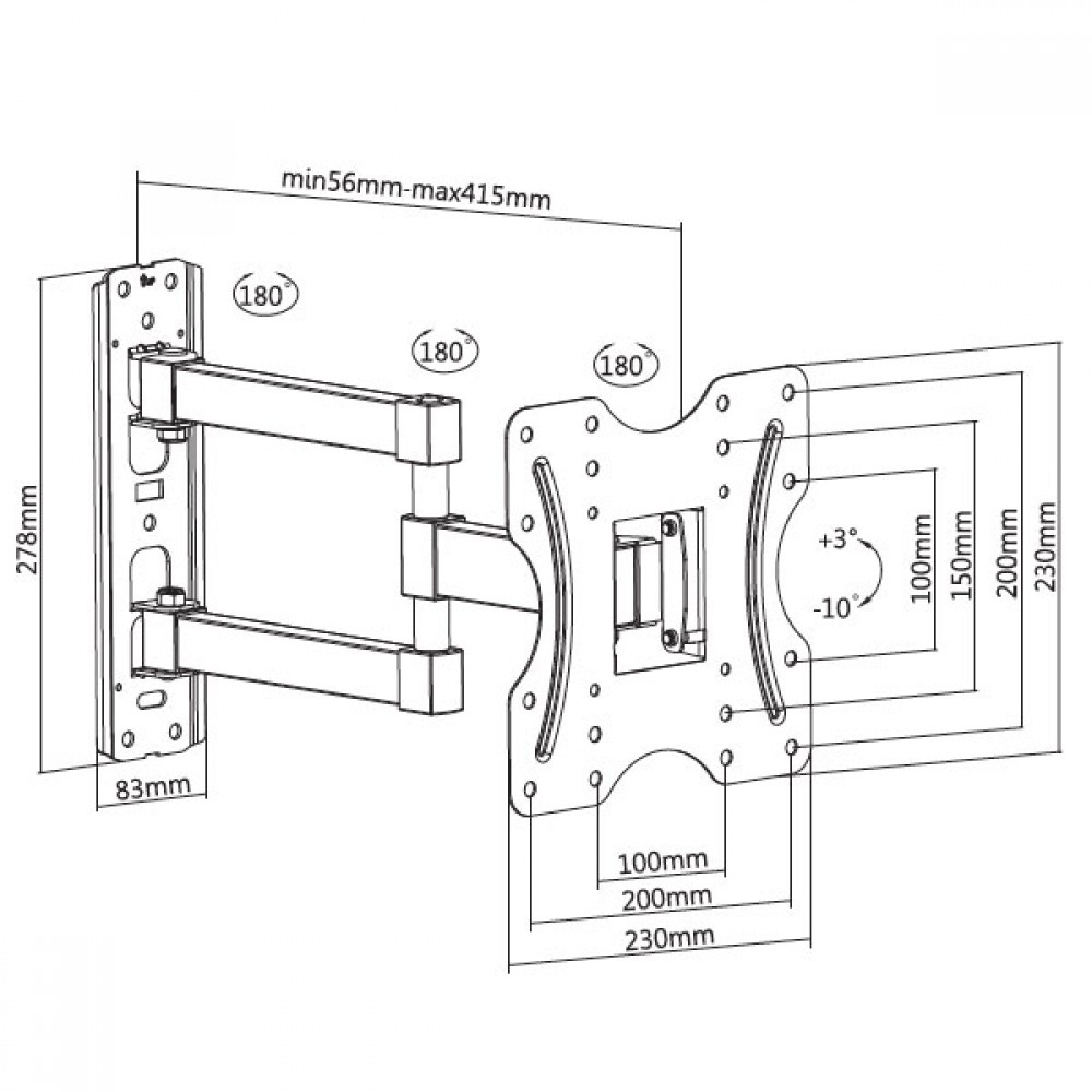 Itech Tv Bracket | LCD523B