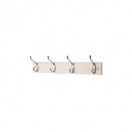 Harcourt 4 Hat & Coat Hook White Board