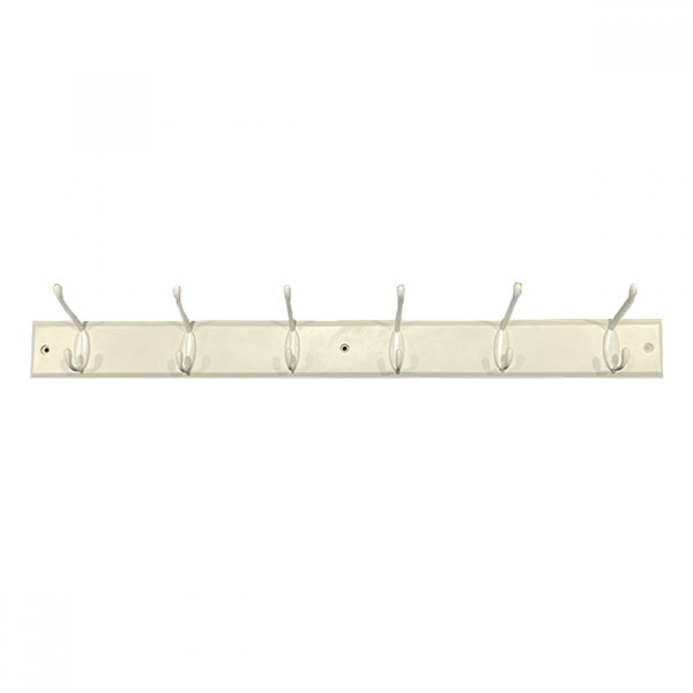 Harcourt 6 Hat & Coat Hook Board White