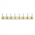 Harcourt Hat & Coat 8 Antique Brass Hooks Cream Board