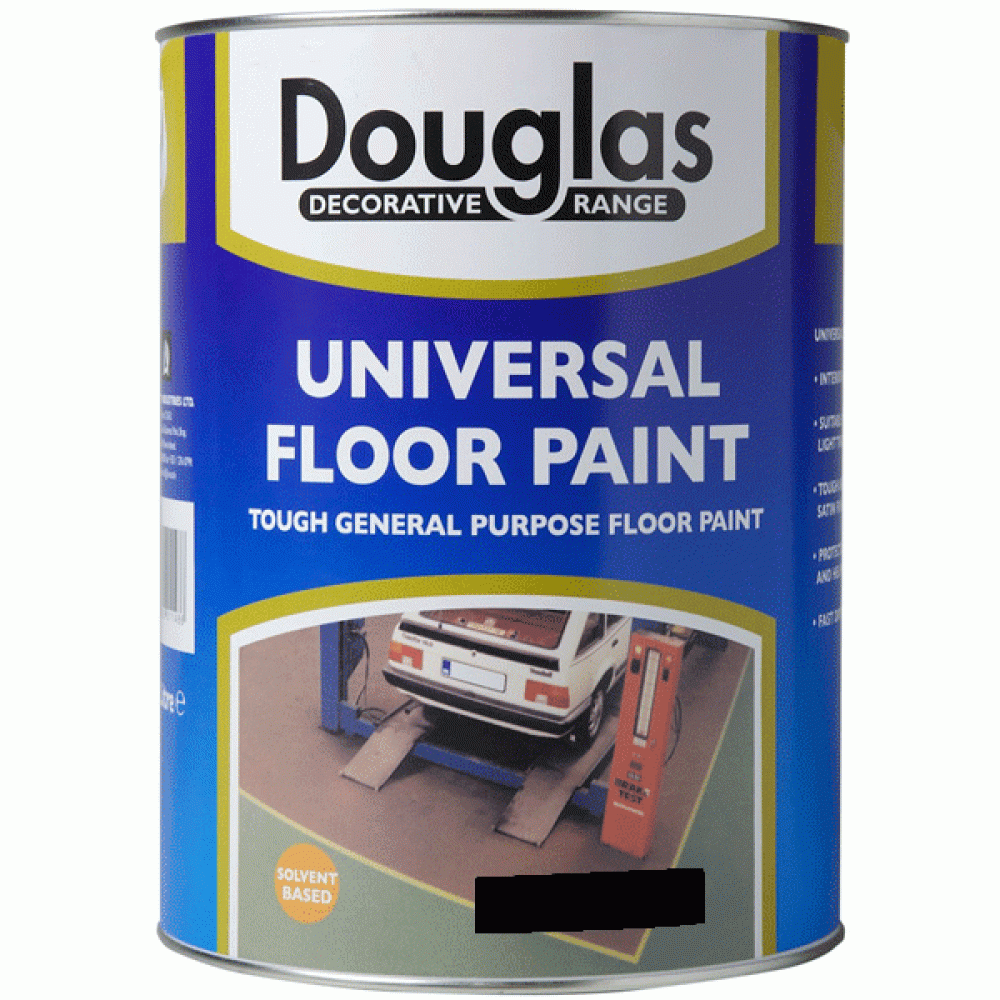 Douglas Universal Floor Paint Black 5l | Dpj5000b