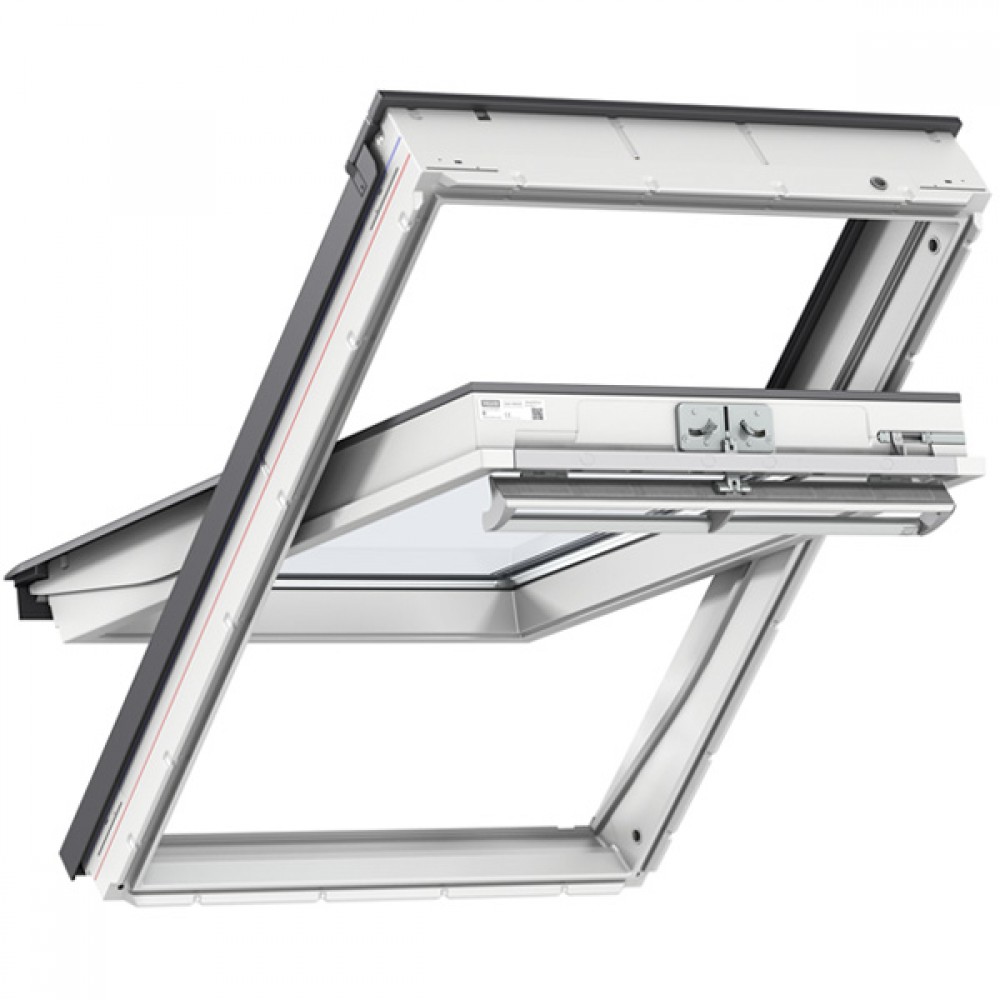 Velux Ggu Mk04 0070 Centre-pivot 78 X 98 White Polyurethane 2x Glazed