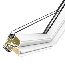 Velux Ggu Mk04 0070 Centre-pivot 78 X 98 White Polyurethane 2x Glazed