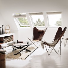 Velux Ggu Mk04 0070 Centre-pivot 78 X 98 White Polyurethane 2x Glazed