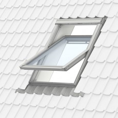 Velux Ggu Mk04 0070 Centre-pivot 78 X 98 White Polyurethane 2x Glazed