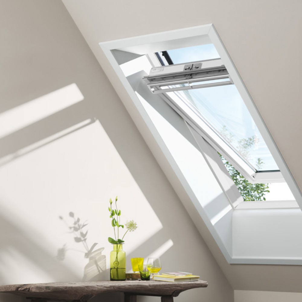 Velux Ggl Mk04 2070 Centre-pivot 78x98 White Painted 2x Glazed