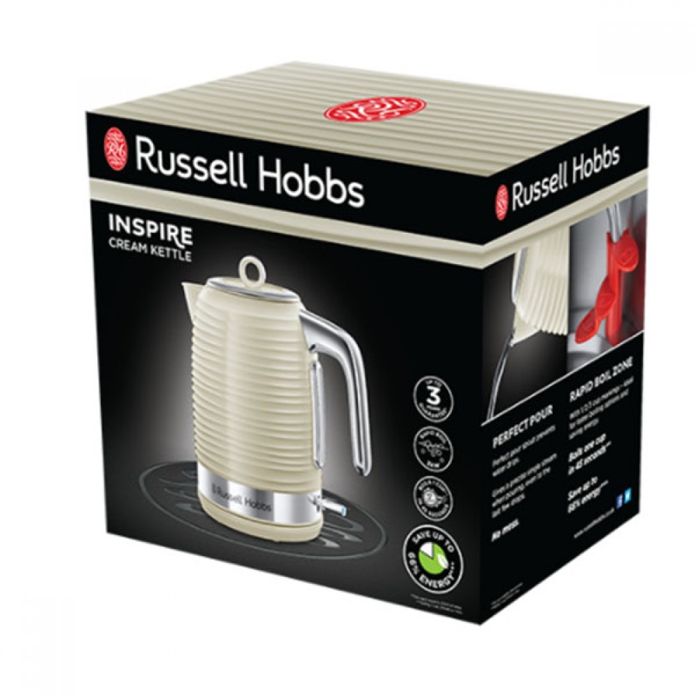Russell Hobbs Inspire Cream Kettle | 24364