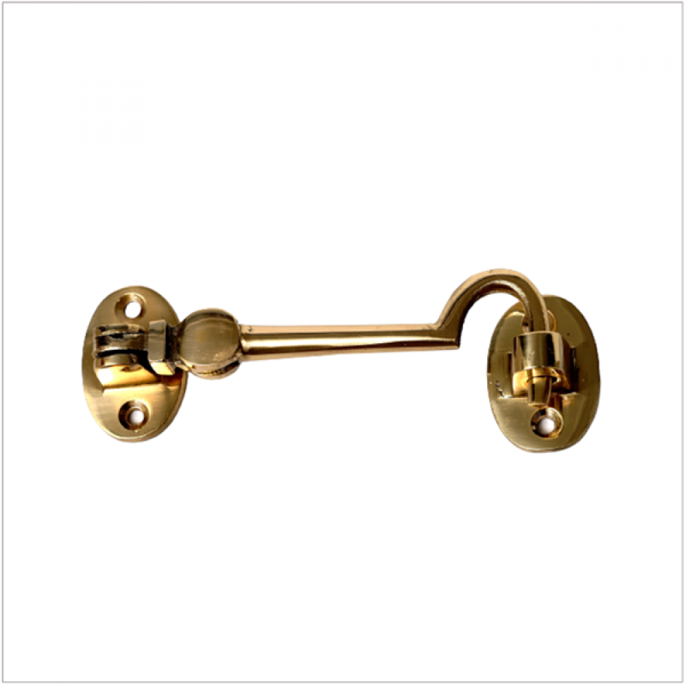 Phx 4"  Brass Cabin Hook