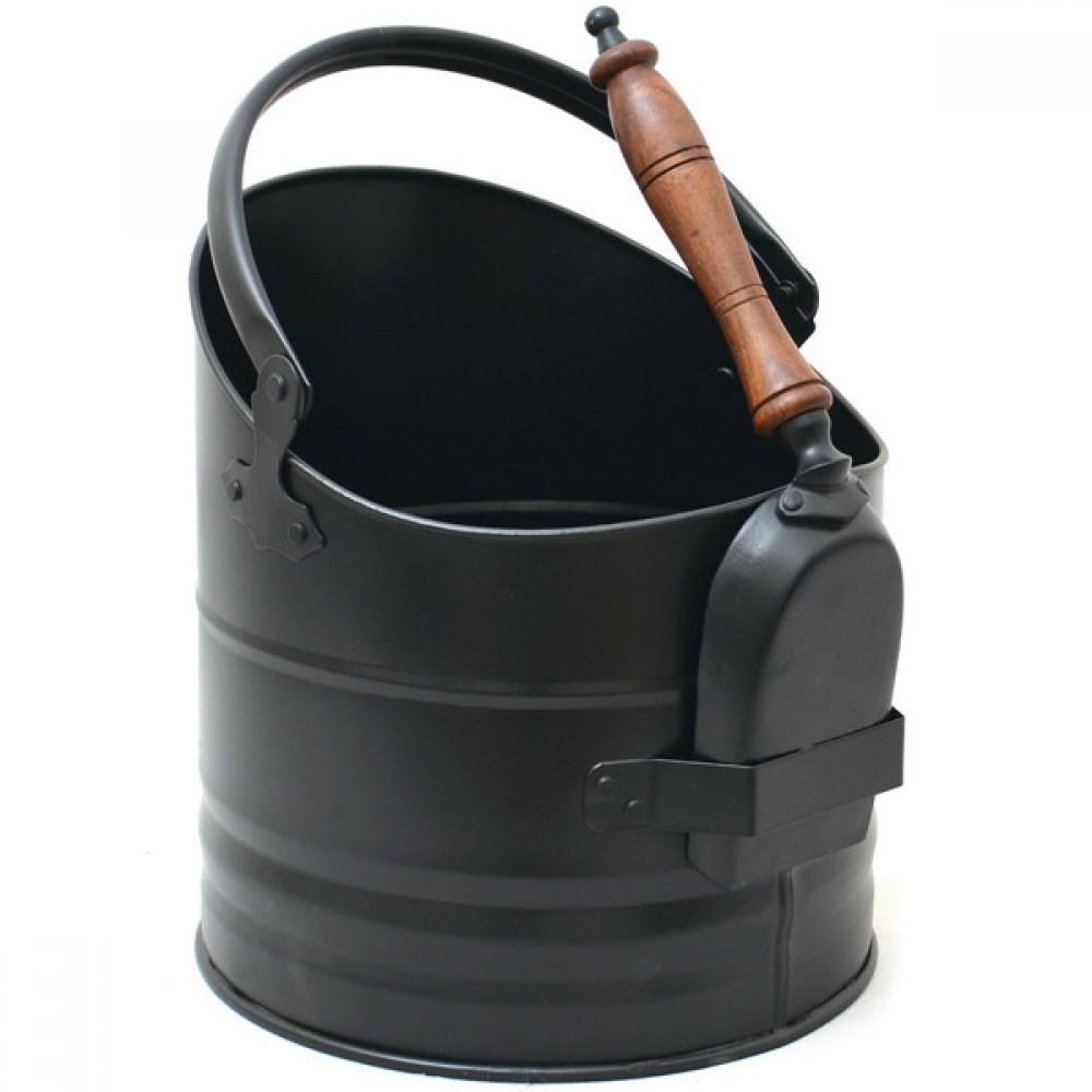 Castle Living Coal Bucket & Shovel Black | CL404869