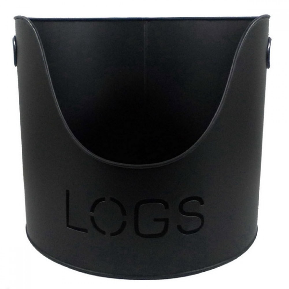 Castle Living Logs Bucket Black |CL404944