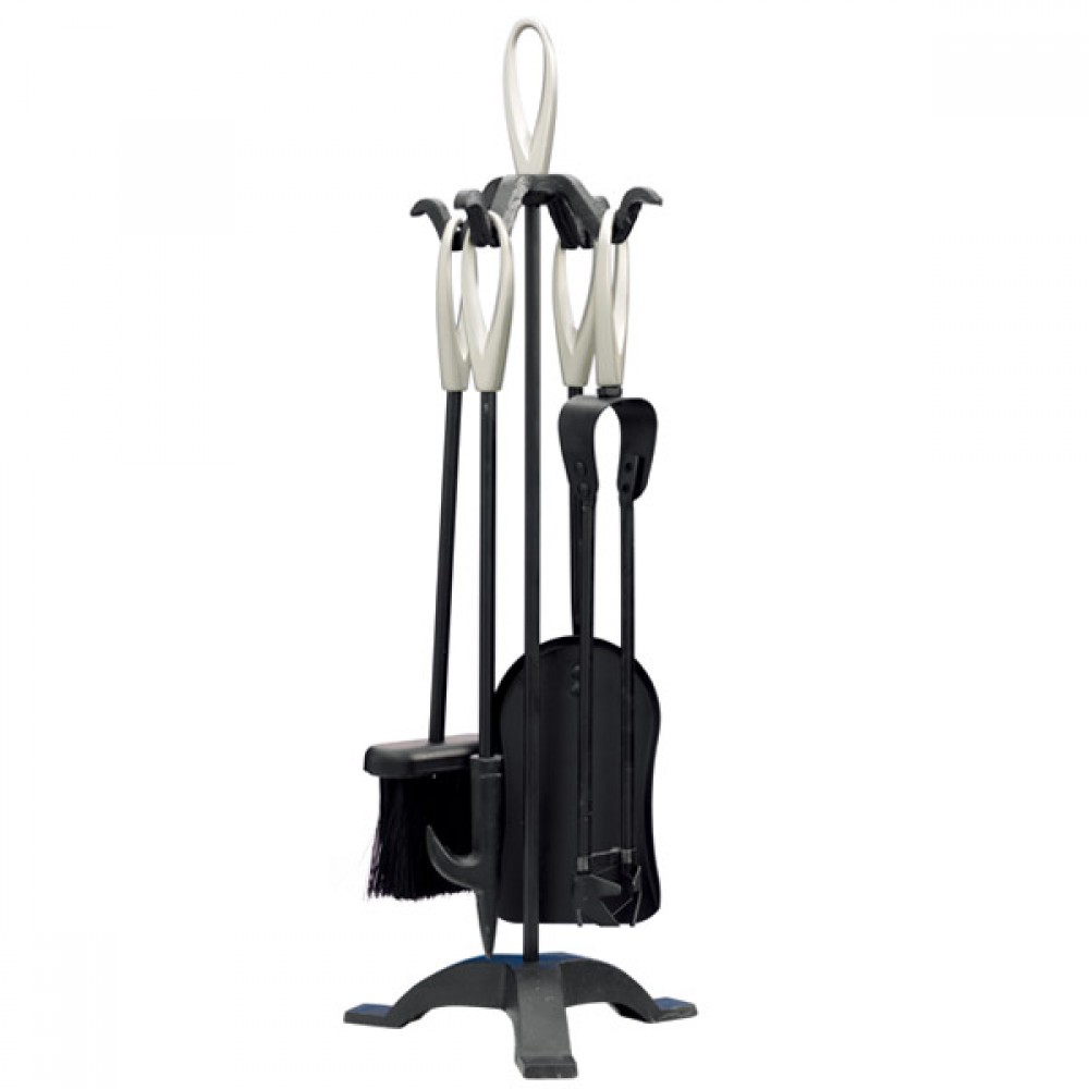 Castle Living Loop 5 Piece Companion Set 24" | Black & Nickel | CL405101