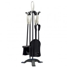 Castle Living Loop 5 Piece Companion Set 24" | Black & Nickel | CL405101
