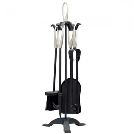 Castle Living Loop 5 Piece Companion Set 24" | Black & Nickel | CL405101