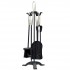 Castle Living Loop 5 Piece Companion Set 24" | Black & Nickel | CL405101