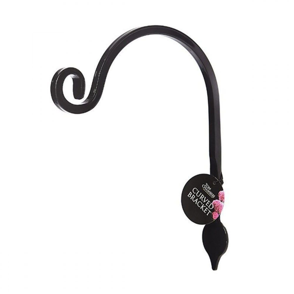 Curved Bracket With Leaf Detail | 15cm