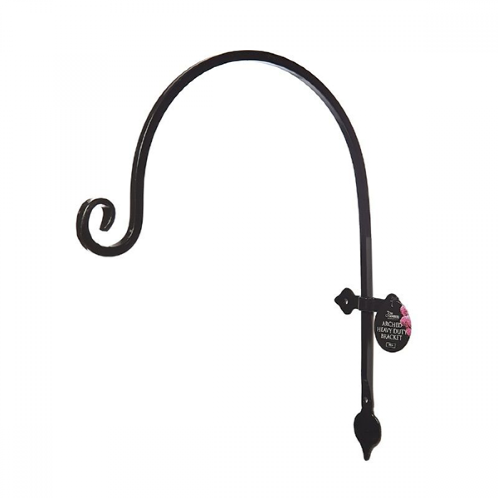 Arched Heavy Duty Bracket With Leaf Detail | 38cm