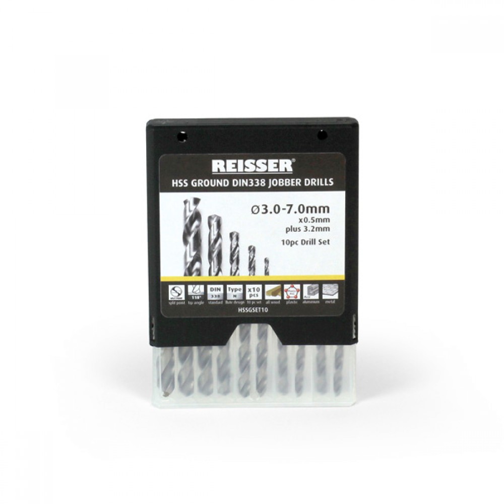 Hss Ground Jobber Drill Set | 10pc 